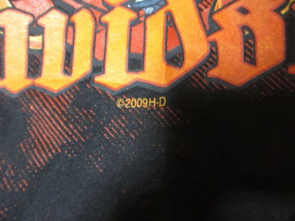 コピーライト 2009 00s ビンテージ Harley Davidson 両面 LS Tシャツ ロンT ■ ハーレーダビッドソン ■ USA 古着 90s バイク 好きにも_画像8
