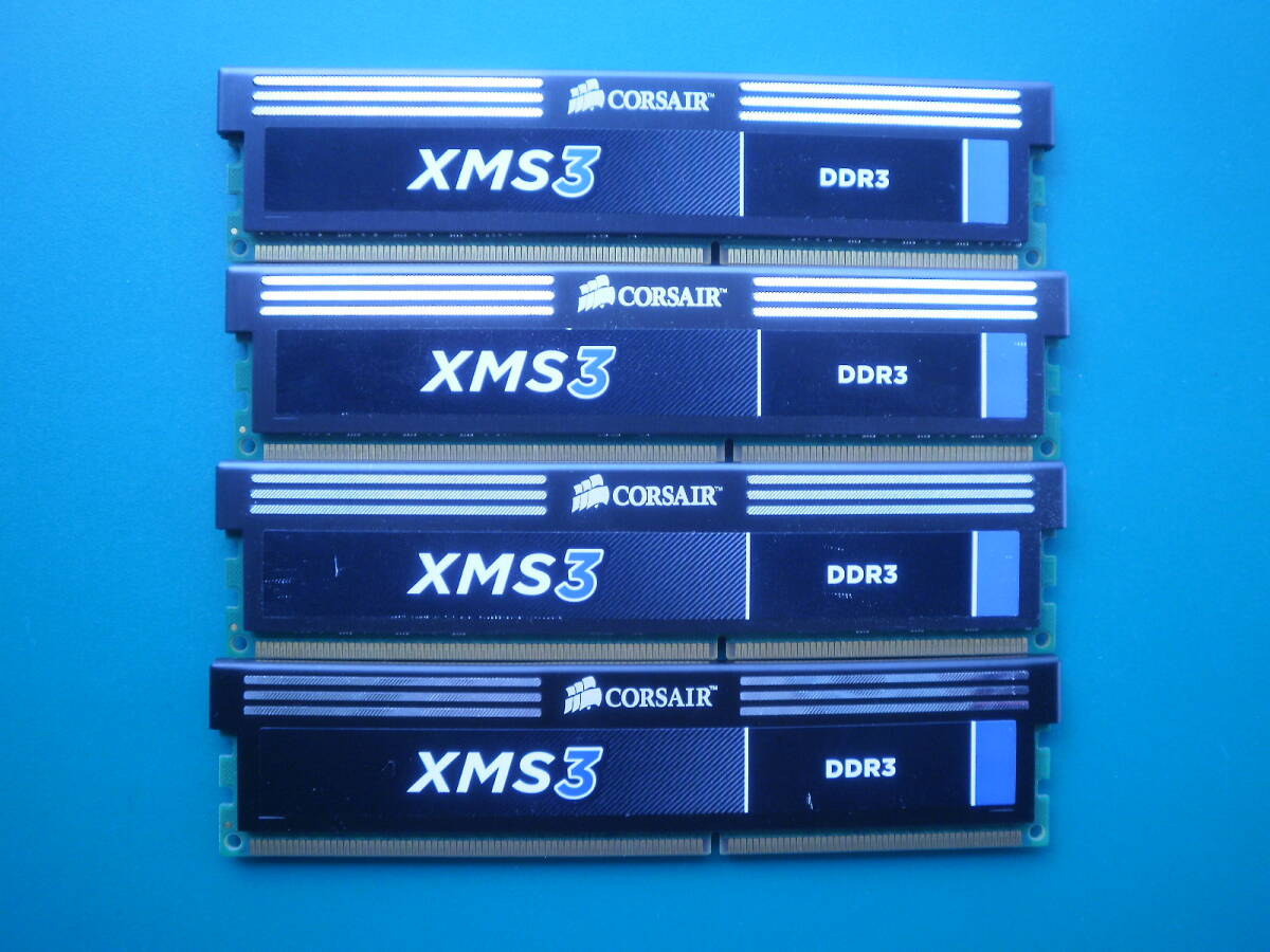 ★動作確認済み　CORSAIR　DDR3-1333　2R×8　PC3-10600U　中古メモリー デスクトップ用　即決　 計16GB　す_画像1