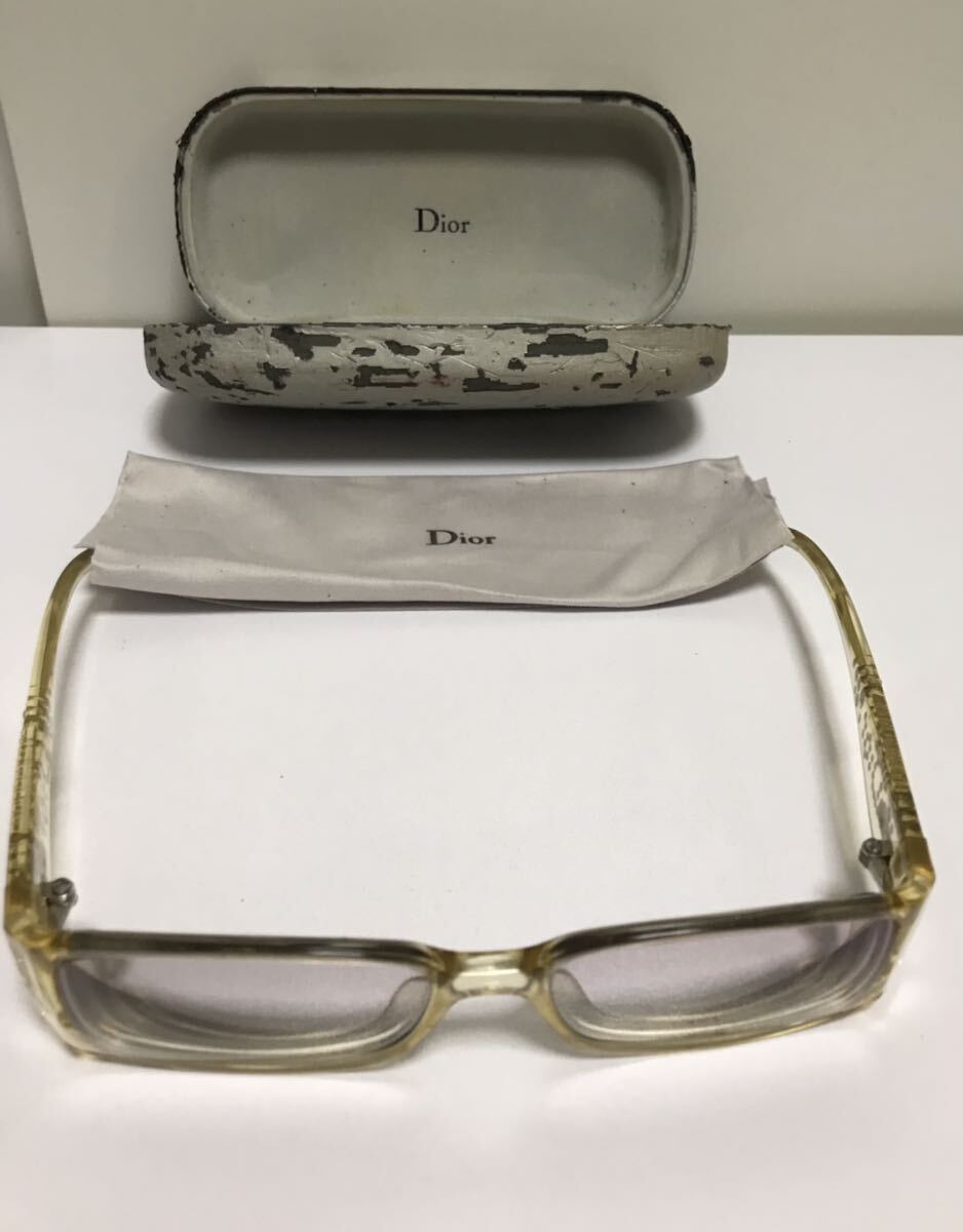 Christian Dior クリスチャン ディオール メガネ T63NM 眼鏡 度入り ロゴ ラインストーン スクエア イタリア製メガネフレーム の画像10