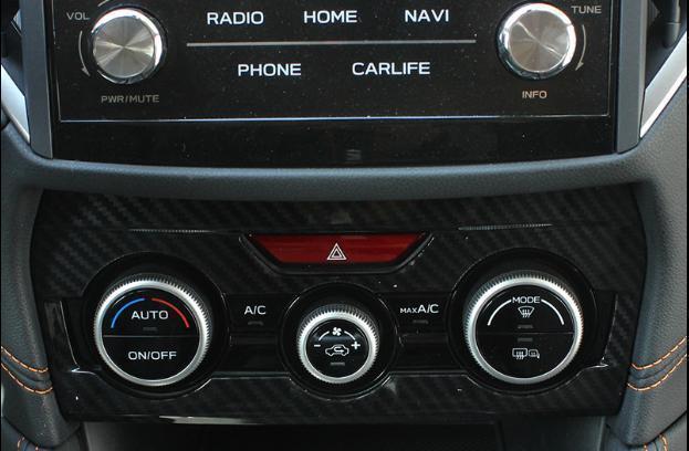 【未使用】スバル 新型XV GT系 エアコンダイヤルカバー カーボン調 インテリアパネル_画像2