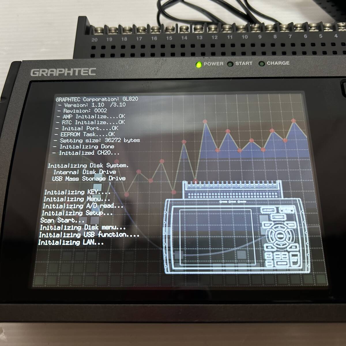 GRAPHTEC graph Tec midi LOGGER GL820 data roga-