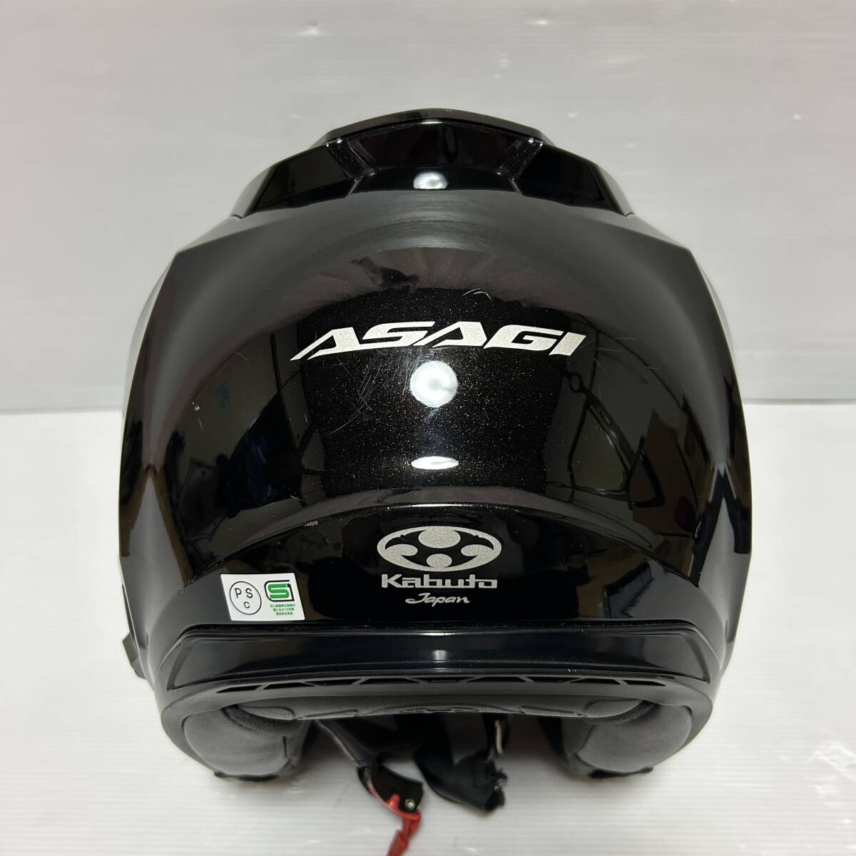 OGK Kabuto オージーケーカブト ジェットヘルメット ASAGI 黒系 ブラック系 XLサイズ_画像4