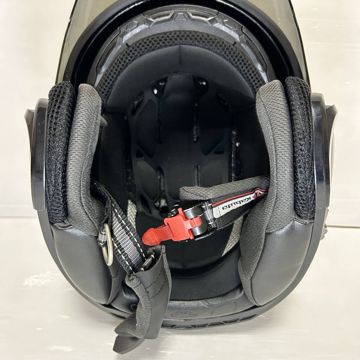 OGK Kabuto オージーケーカブト ジェットヘルメット ASAGI 黒系 ブラック系 XLサイズ_画像5