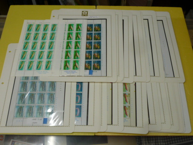 19　本保　韓国切手　1985年　魚シリーズ　1集～6集　20面シート　未使用NH・美品
