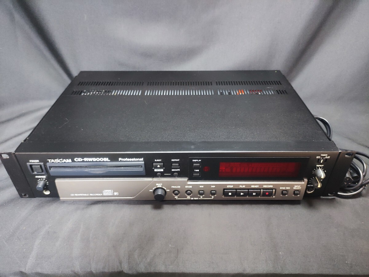 TASCAM CD-RW900SL 業務用 CDレコーダー 動作品 電源ケーブル付属 CDデッキ タスカム_画像1