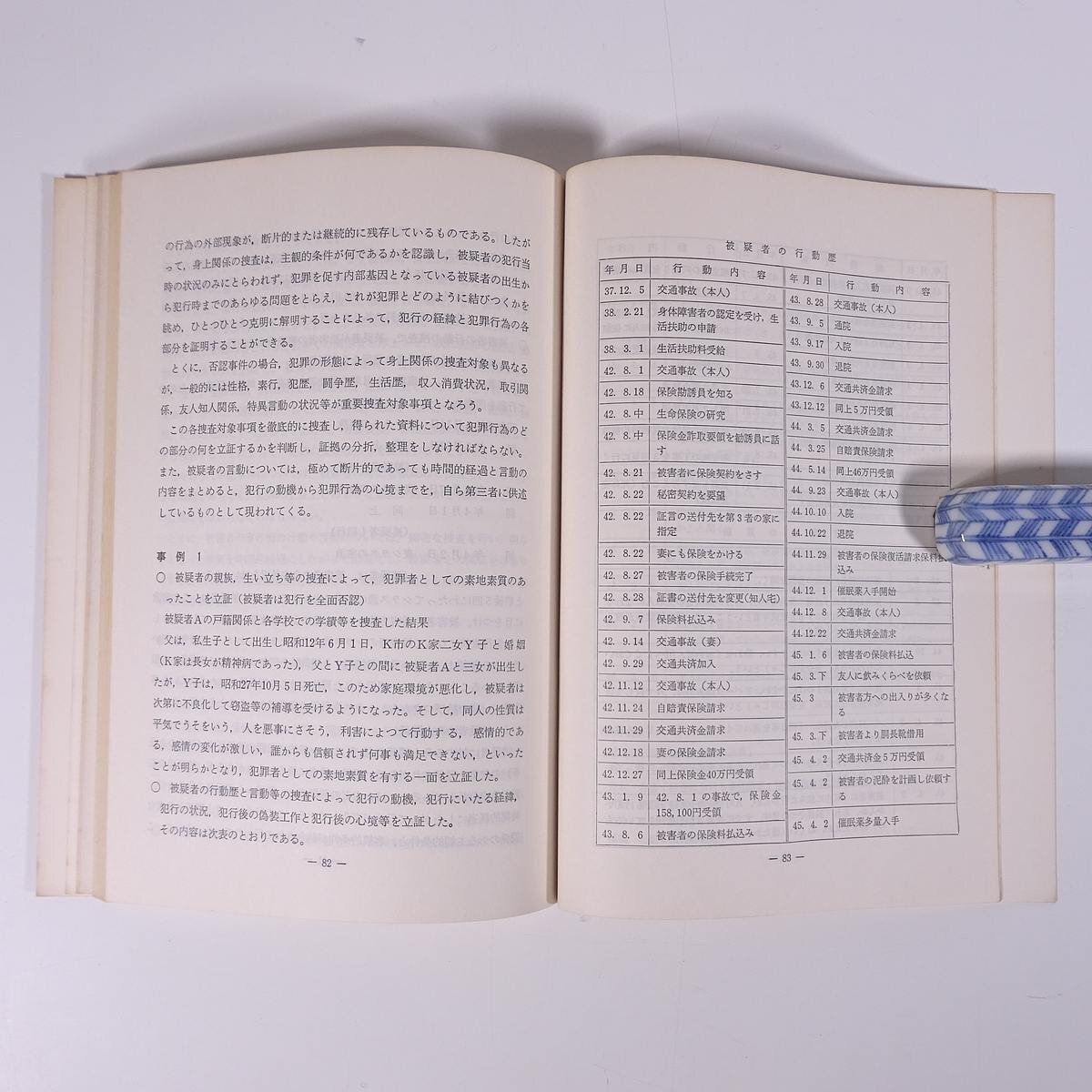 否認事件の捜査 研修生課題研究報告65 昭和49年9月7日 部内用 警察大学校 特別捜査幹部研修所 1974 単行本 法律 警察官_画像9