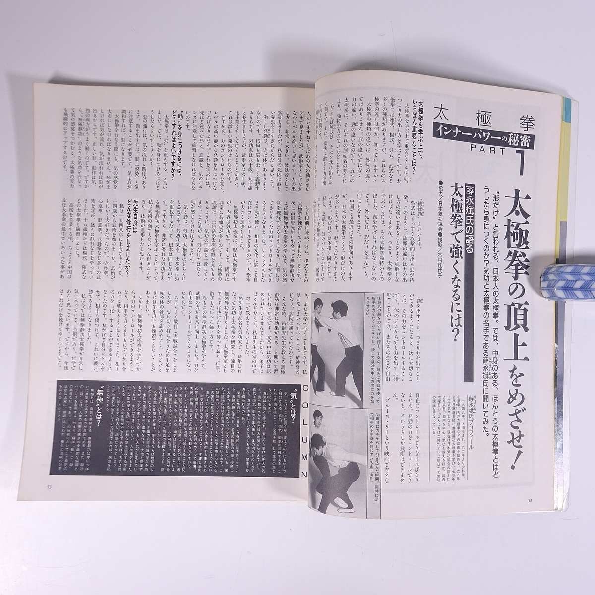 武術 うーしゅう No.39 1988/3 福昌堂 雑誌 武道 中国武術 拳法 特集・太極拳・インナーパワーの秘密 健身益気法 USA武術事情 ほか_画像8