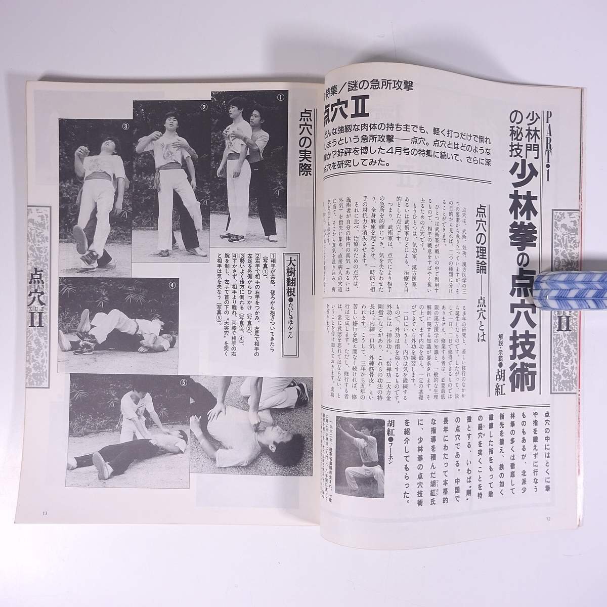 武術 うーしゅう No.34 1987/10 福昌堂 雑誌 武道 中国武術 拳法 特集・急所攻撃の極致・点穴Ⅱ はじめての太極拳 陳式太極剣 ほかの画像8