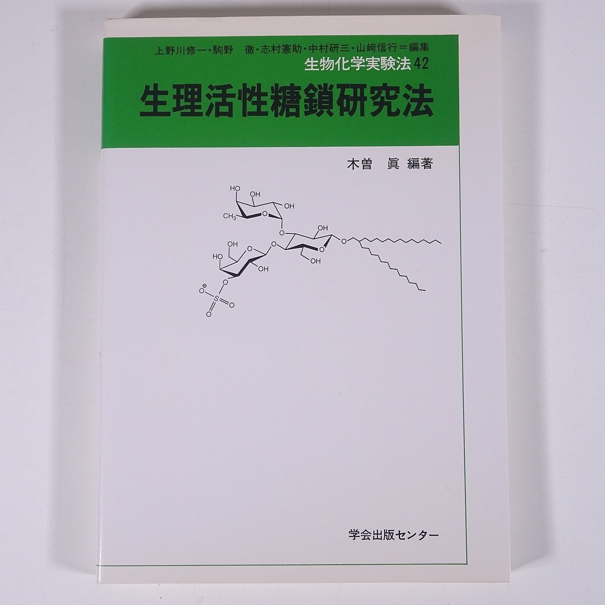 生理活性糖鎖研究法 木曽眞 生物化学実験法42 学会出版センター 1999 単行本 生物学 化学 工学 工業 ※状態やや難_画像1