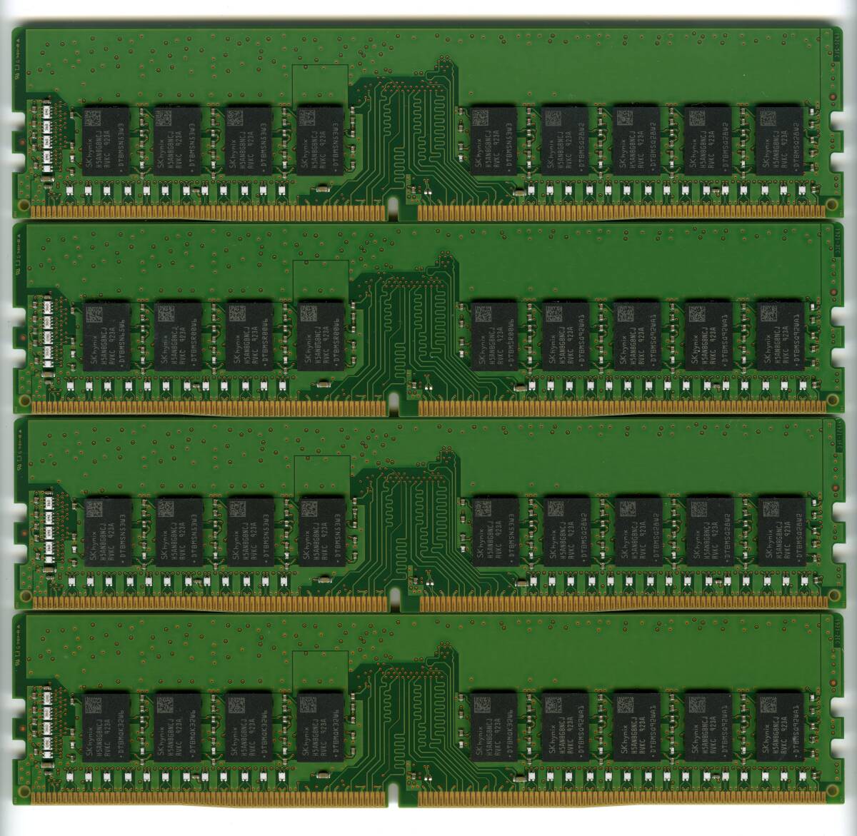 【ECC UDIMM】DDR4-2666、16GBの4枚セットで64GB、中古　SKhynix　 ECC Unbuffered　　Z2 G4で動作確認済み　1923-8_画像2