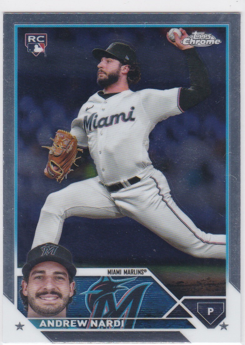 ANDREW NARDI (MARLINS) RC! 2023 TOPPS CHROME UPDATE SERIES ROOKIE CARD_画像1