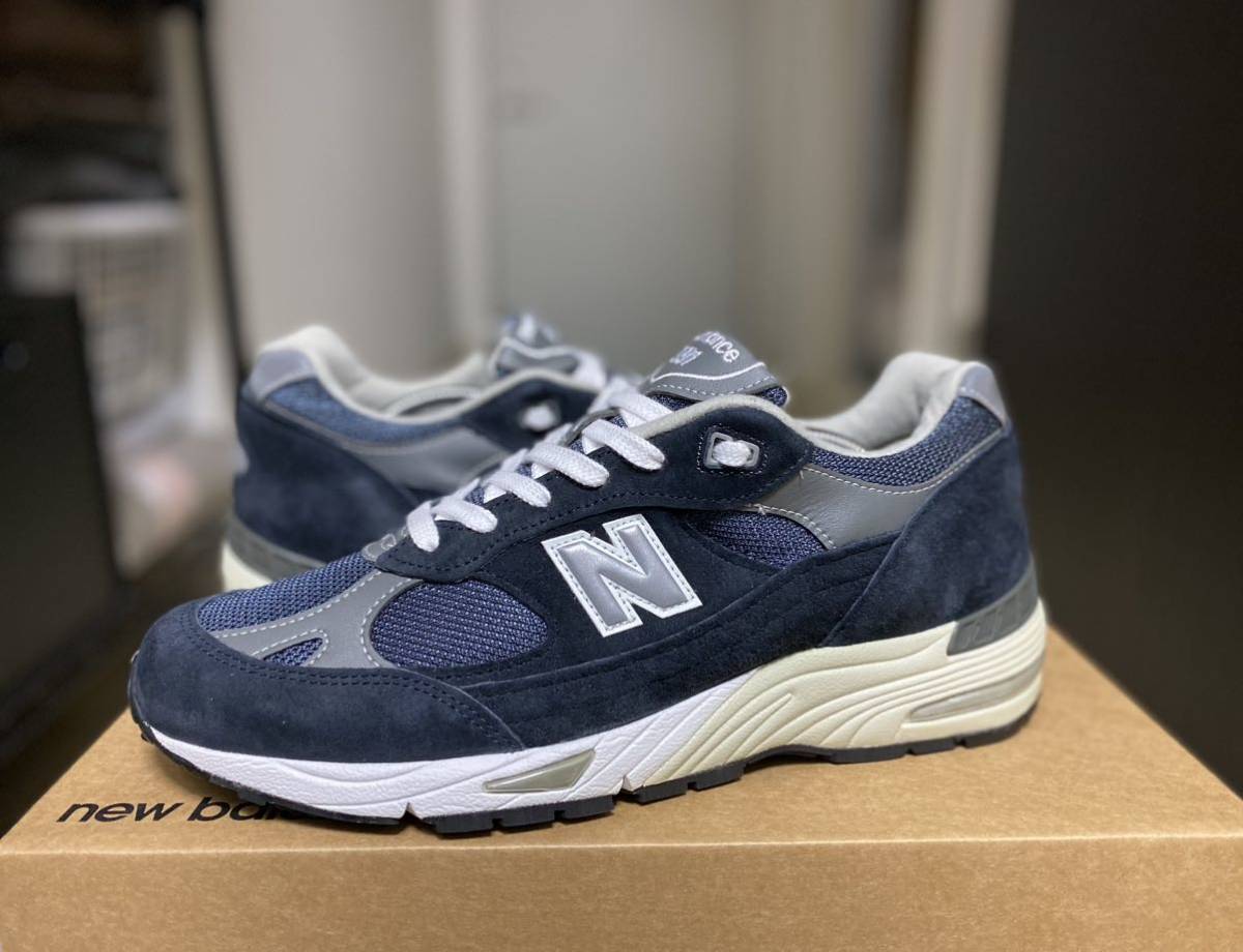 【MADE IN ENGLAND / Dウィズ】NEW BALANCE M991NV NAVY 28cm ニューバランス ネイビー 2002 990 991 992 993 996 M990 V2 V3 V4 V5 V6_画像1