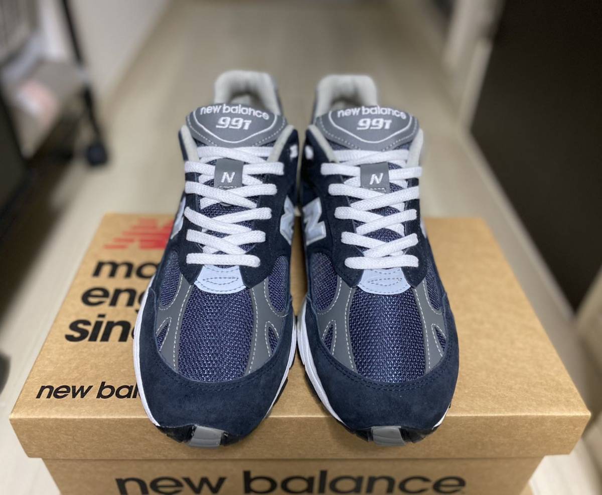 【MADE IN ENGLAND / Dウィズ】NEW BALANCE M991NV NAVY 28cm ニューバランス ネイビー 2002 990 991 992 993 996 M990 V2 V3 V4 V5 V6