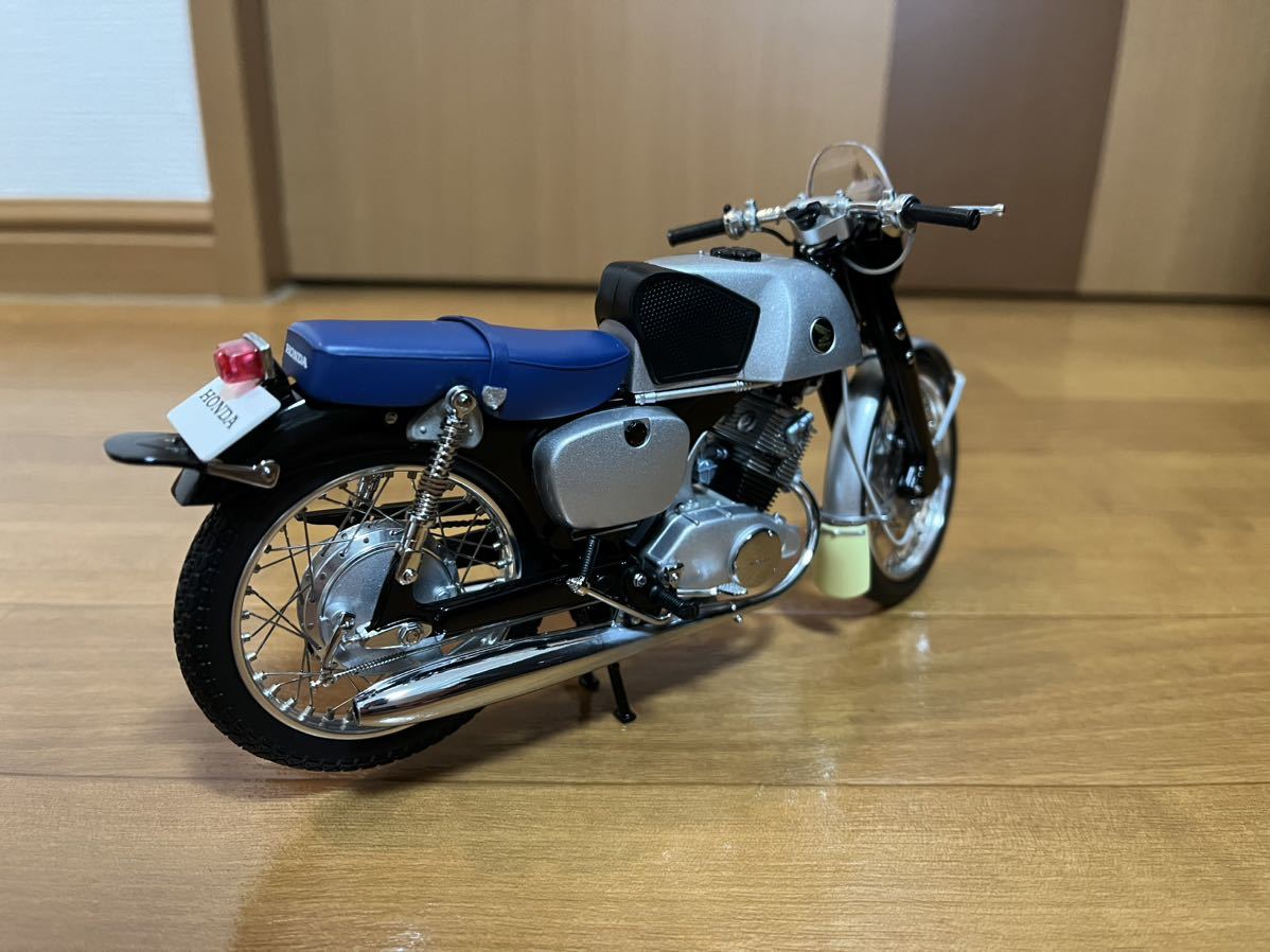 【新品】,EBBRO/エブロ 1/10 Honda CB92 1959(BLACK/BLUE)/ホンダ/バイクの画像3