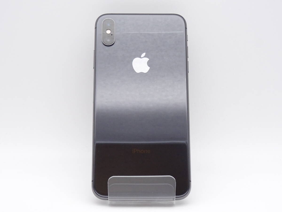 【画面割れ/ジャンク品】HE-476◆au iPhone XS MAX 64GB NT6Q2J/A スペースグレイ インカメラヒビ有 修理再生品 ジャンク品の画像3