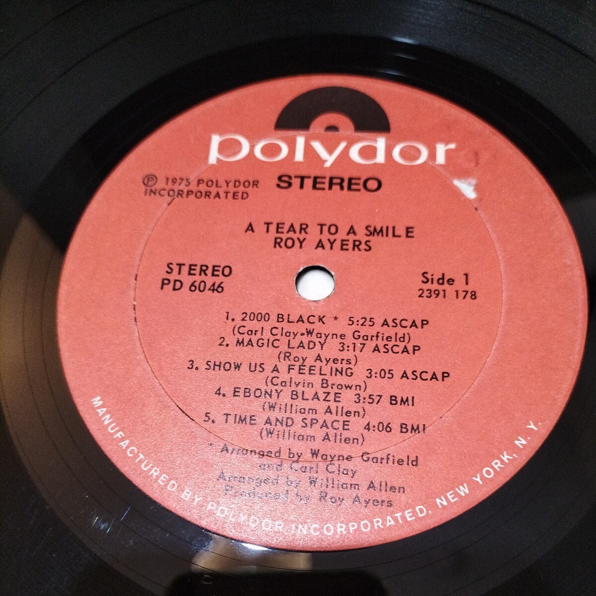 ファンク・レアグルーブ輸入中古盤レコード Roy Ayers Ubiquity A tears to a smile US盤 Rare Groove Soul 米盤PD6046 LP ロイ・エアーズの画像3