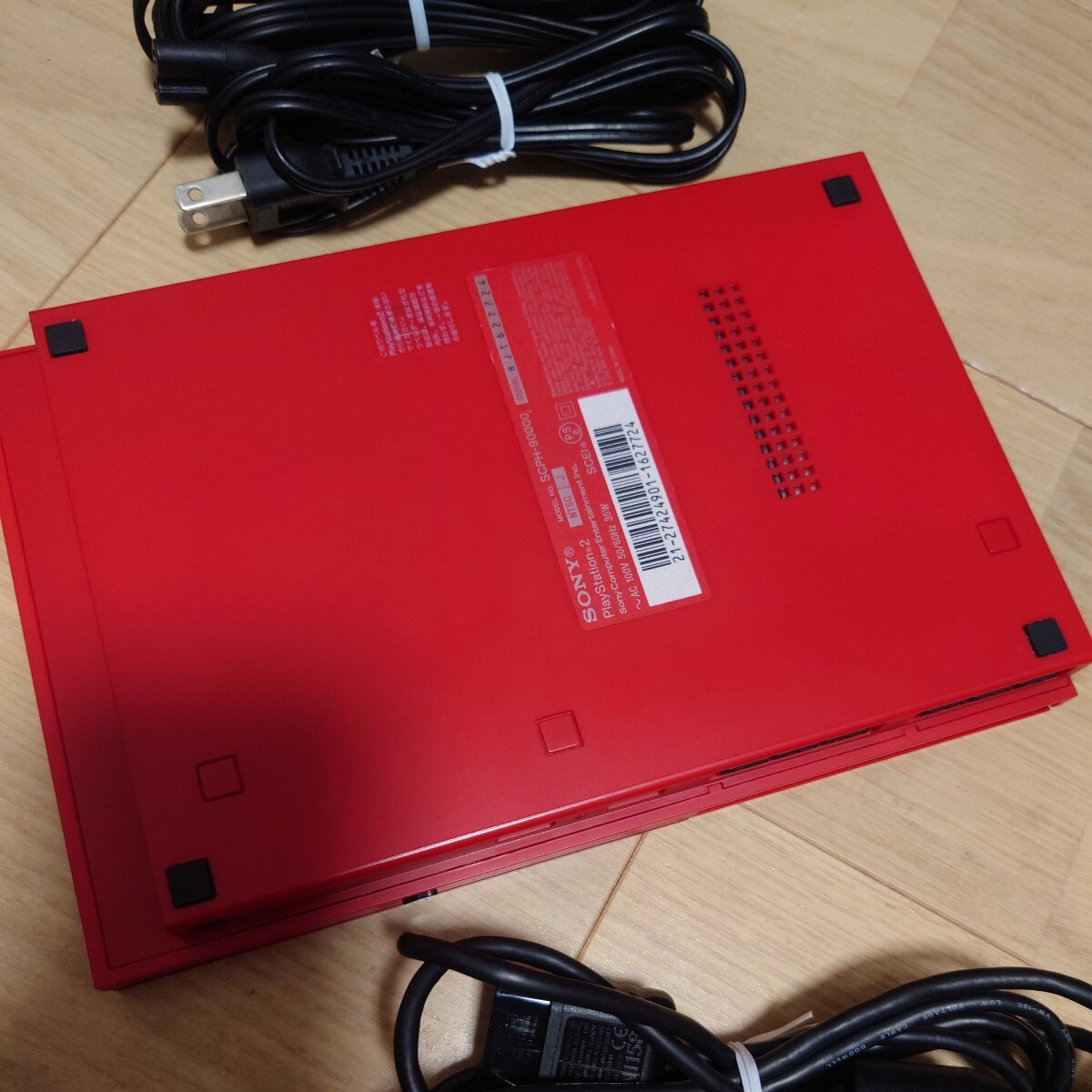 PS2 90000 シナバーレッド コントローラー 薄型_画像4