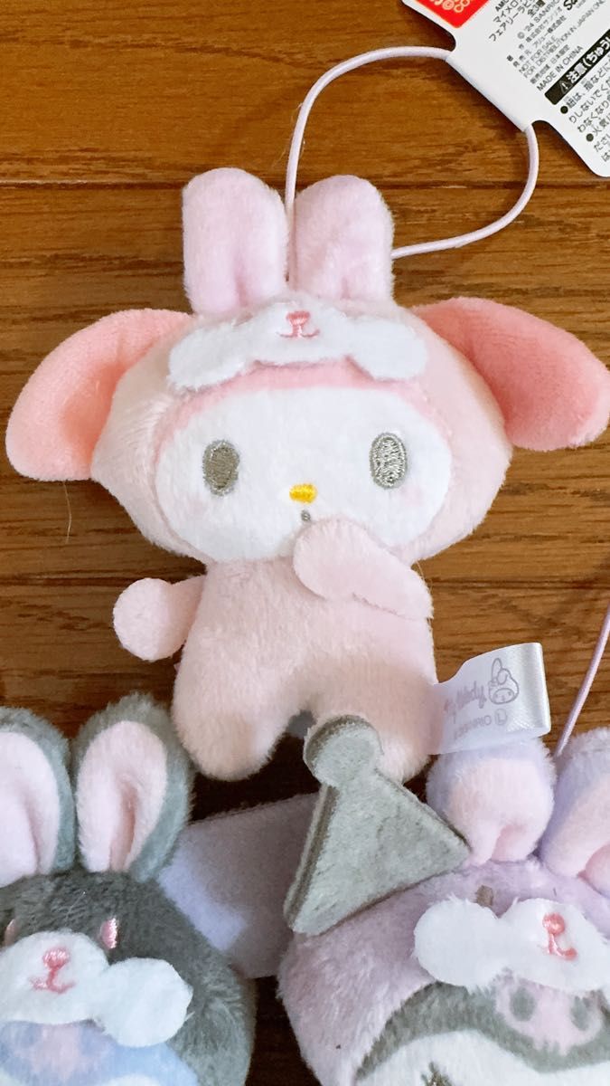 マイメロディ・クロミ フェアリーラビットマスコット 3点セット マイメロディ・クロミ フェアリーラビットマスコット 3点セット