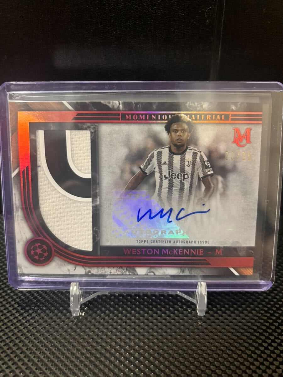 【25枚限定】 2022-23 Topps Museum Collection Weston McKennie ウエストン・マッケニー AUTO 直筆サイン _画像1