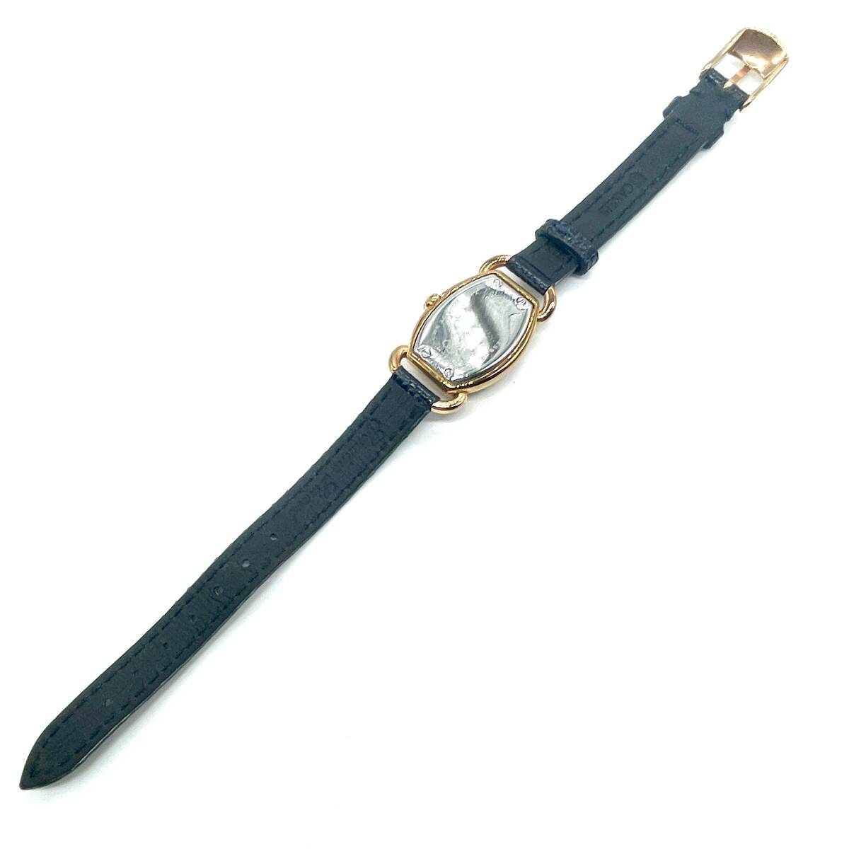  beautiful goods operation goods LINKS OF LONDON links o Blond n Driver quartz wristwatch Gold leather belt jewelry watch tonneau type 