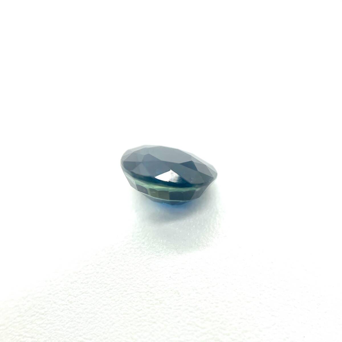 天然サファイア ルース 1.054ct ソーティング付き 約3.5×4.5×2.0mm コランダム 裸石 外し石 大粒 宝石 ジュエリー corundum sapphire