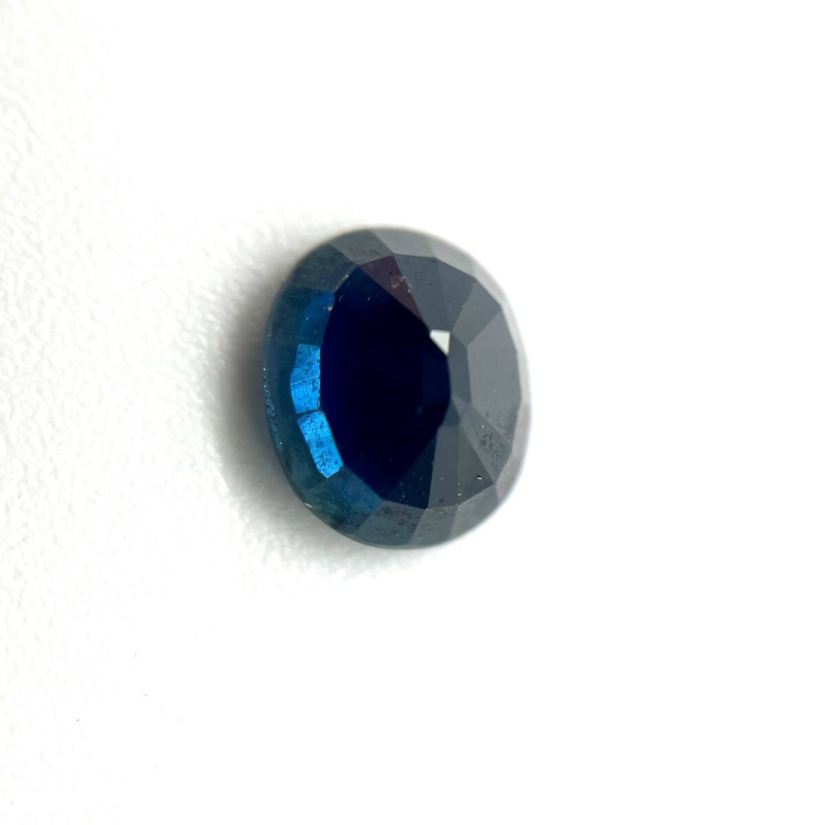 天然サファイア ルース 1.073ct ソーティング付き 約5.5×6.5×3.3mm コランダム 裸石 外し石 大粒 宝石 ジュエリー corundum sapphireの画像6