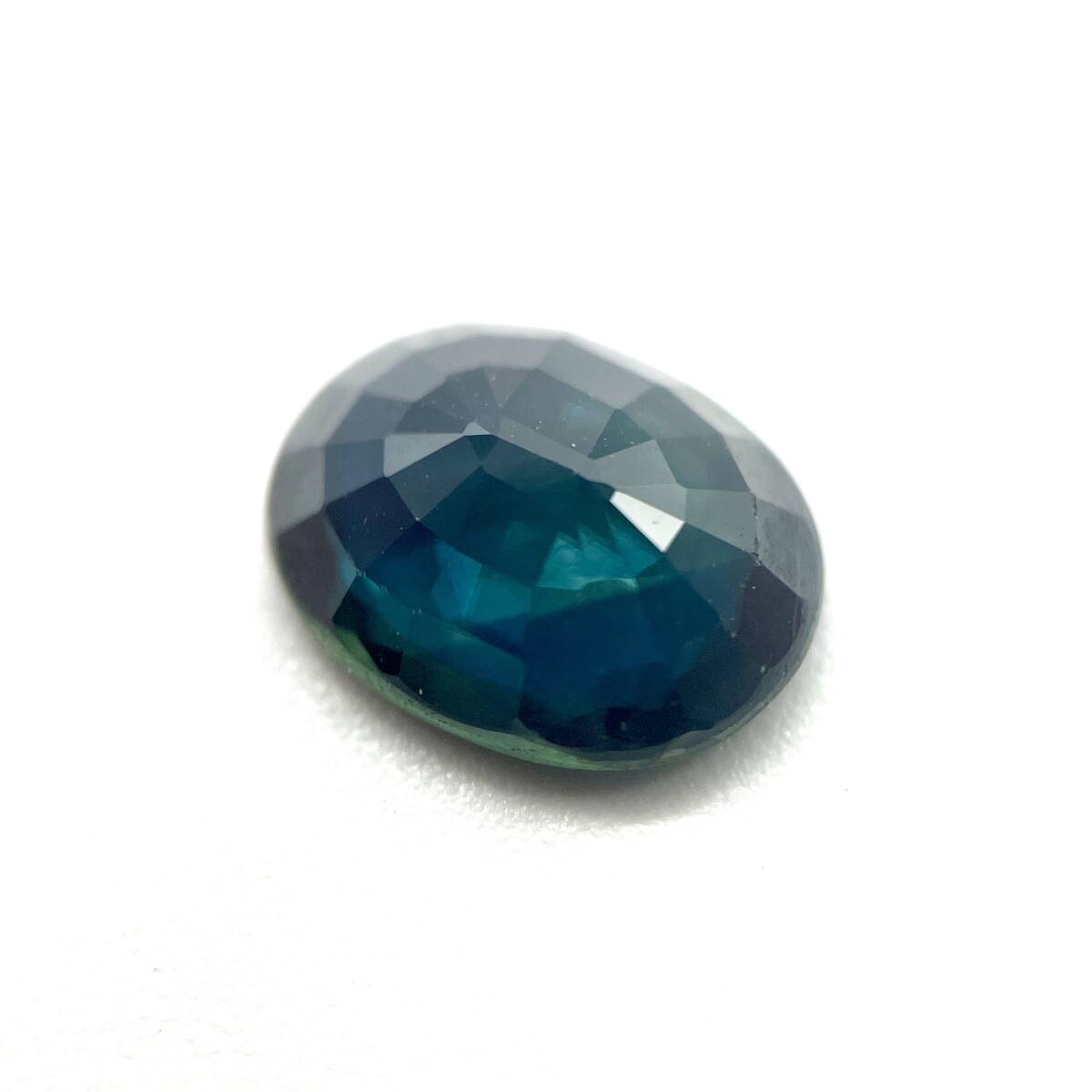 天然サファイア ルース 2.010ct ソーティング付き 約7.1×9.1×3.3mm コランダム 裸石 外し石 大粒 宝石 ジュエリー corundum sapphireの画像4