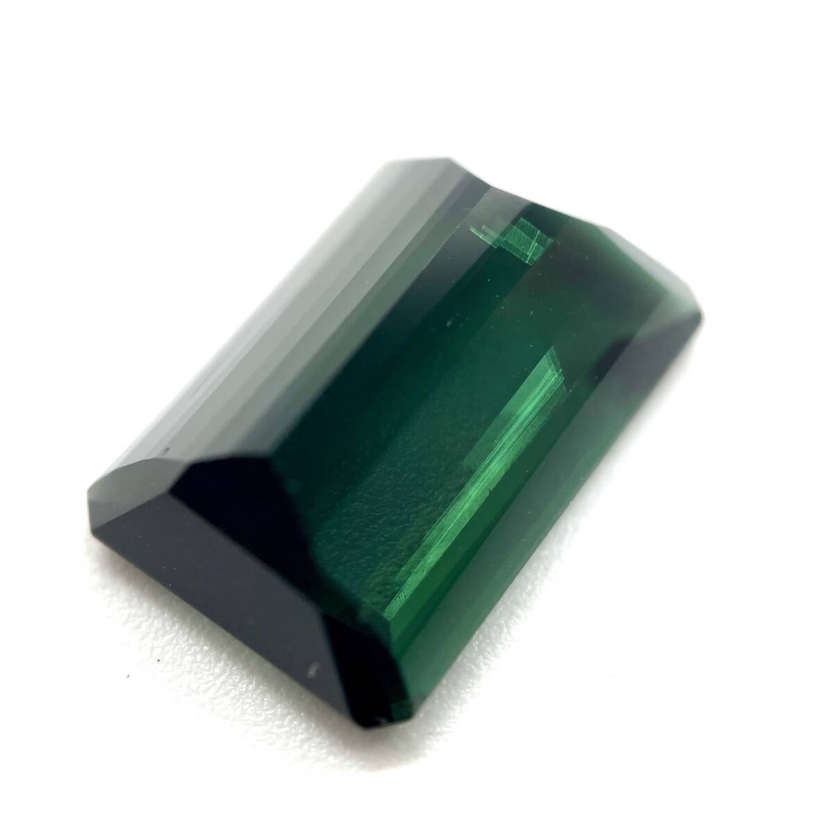 天然グリーントルマリン ルース 4.836ct ソーティング付き 約8.8×12.9×4.8mm 裸石 外し石 宝石 ジュエリー 天然石 スクエア tourmaline