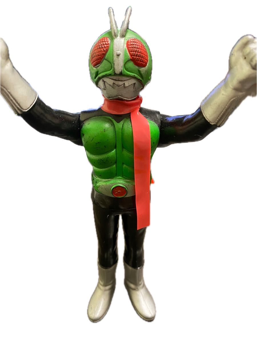 当時物 ポピー 仮面ライダー ソフビ 1号 ミドルサイズ 約17cm 当時物 ポピー 仮面ライダー ソフビ 1号 ミドルサイズ 約17cm