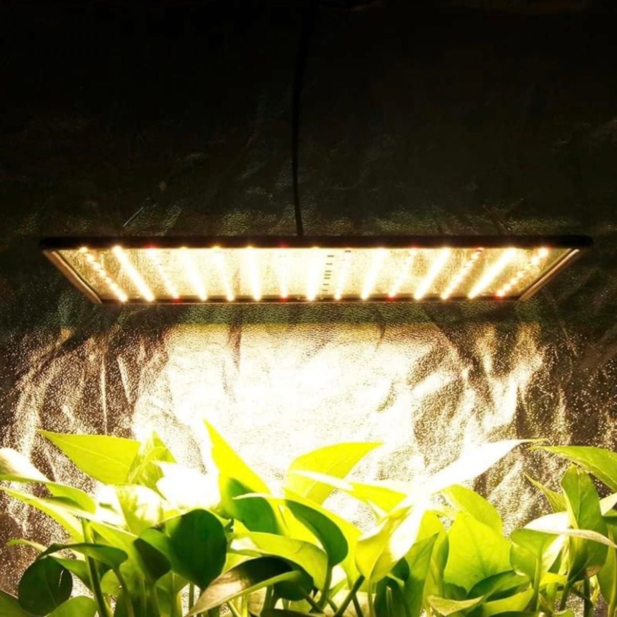 植物育成ライト LED パネル 室内 日照不足解消 フルスペクトル 400W相当 高効率 省エネ 吊り下げ 