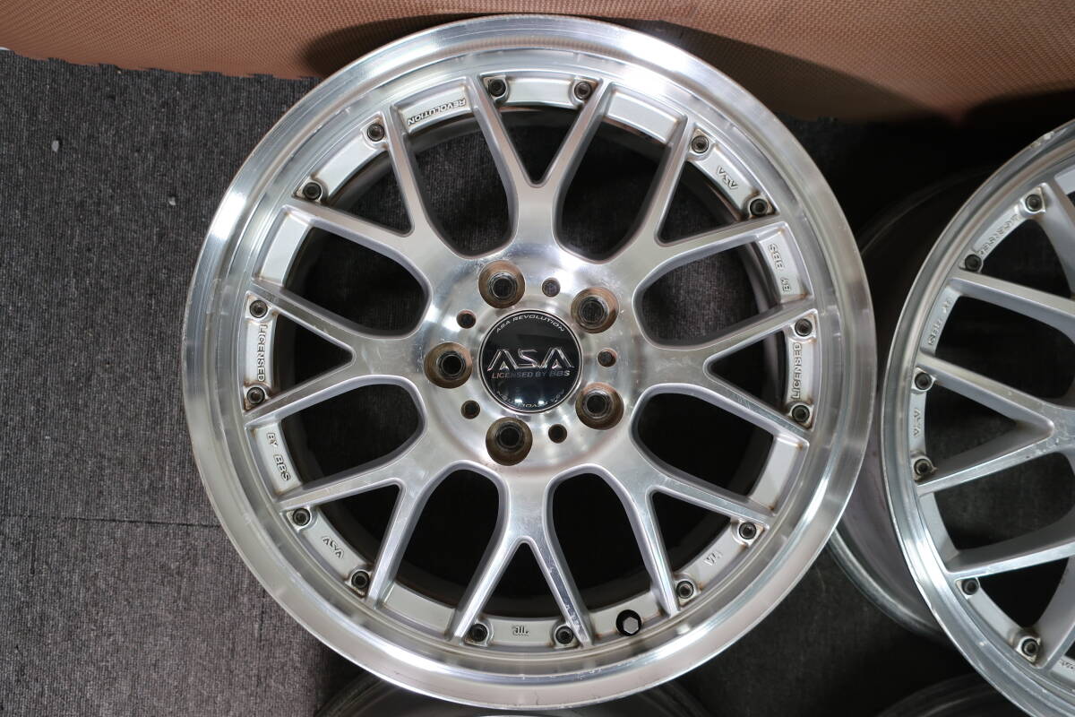 ASA　REVOLUTION　BBS 17×7J　+52 PCD114.3 5穴　4本　室内保管_画像3