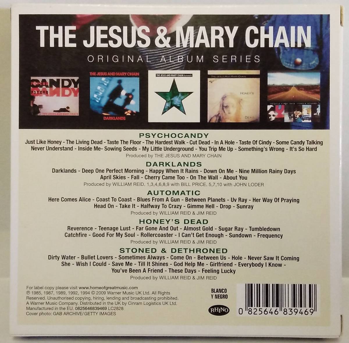 ★ 5枚組ボックスセット ★ ジーザス・アンド・メリー・チェイン『 ORIGINAL ALBUM SERIES 』THE JESUS AND MARY CHAIN ★の画像2