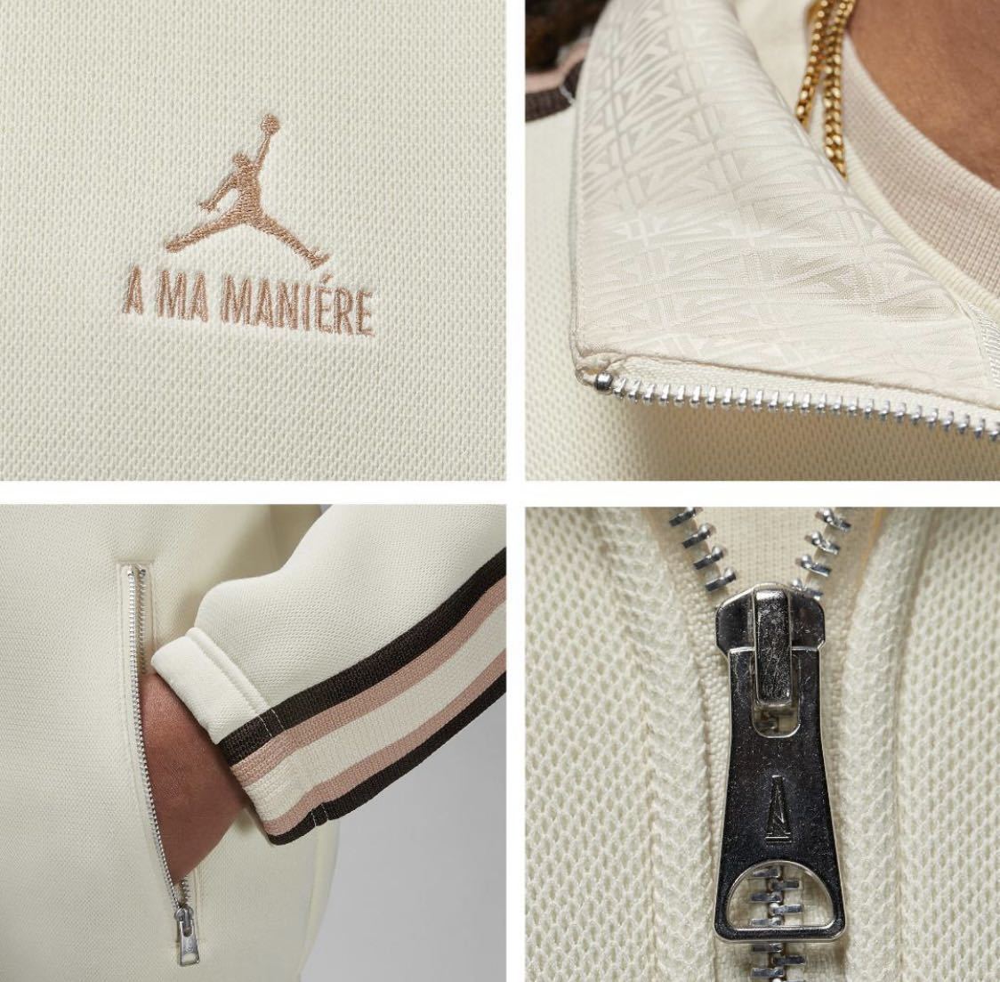 新品】サイズL JORDAN × A MA MANIERE TRACK JACKET ジョーダン 新品】サイズL JORDAN × A MA MANIERE TRACK JACKET ジョーダン