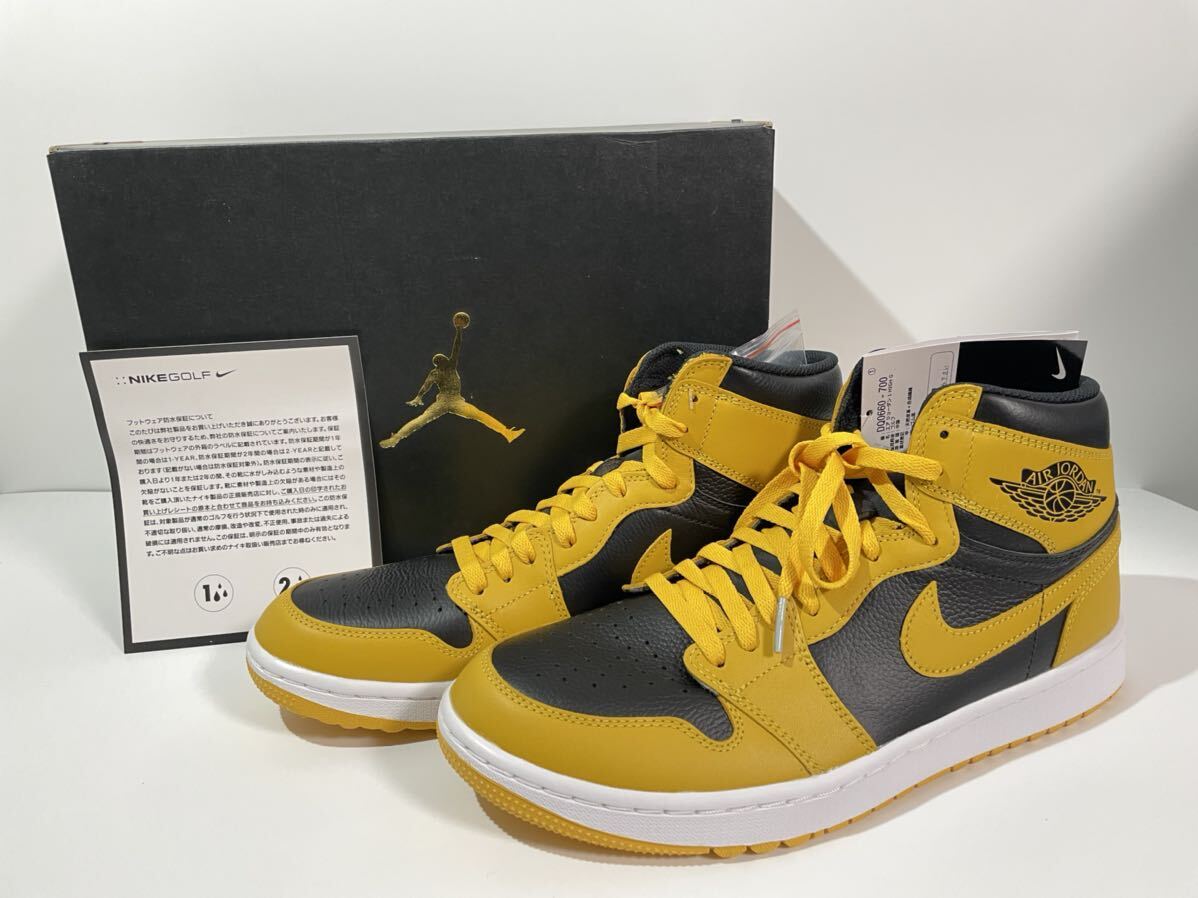 【送料無料】【新品】28.5㎝　NIKE AIR JORDAN 1 HIGH GOLF “POLLEN” ナイキ エアジョーダン 1 ハイ ゴルフ パラン _画像2