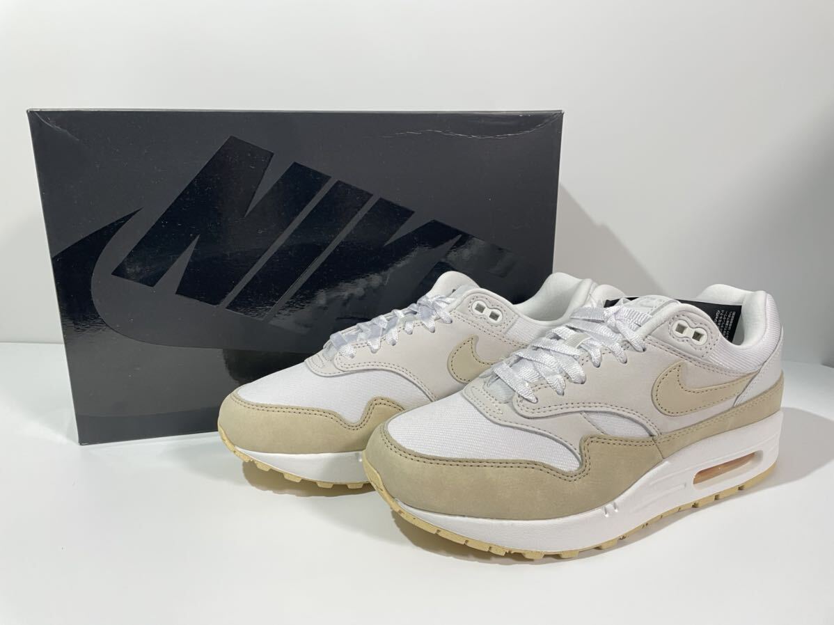 【送料無料】【新品】24.5㎝　NIKE WMNS AIR MAX 1 PRM ナイキ ウィメンズ エア マックス 1 プレミアム ホワイト/サンドリフト