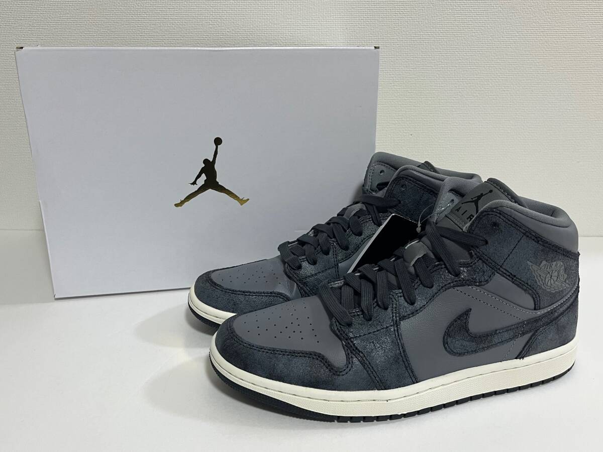 新品】WMNS26 5cm Nike WMNS AirJordan1 Mid SE Smoke Grey 新品】WMNS26 5cm Nike WMNS AirJordan1 Mid SE Smoke Grey