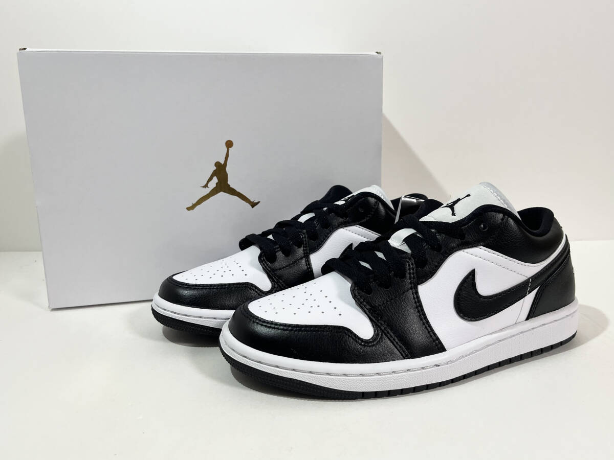 【送料無料】【新品】 WMNS26.5cm Nike WMNS AirJordan1 Low White/Black ナイキ ウィメンズ エアジョーダン1 ロー ホワイト/ブラック