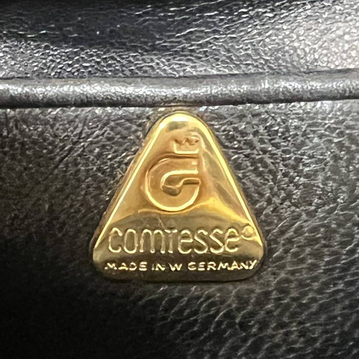 ☆希少・良品☆ COMTESSE コンテス ホースヘアー がま口 ラインストーン金具 チェーンショルダーバッグの画像9