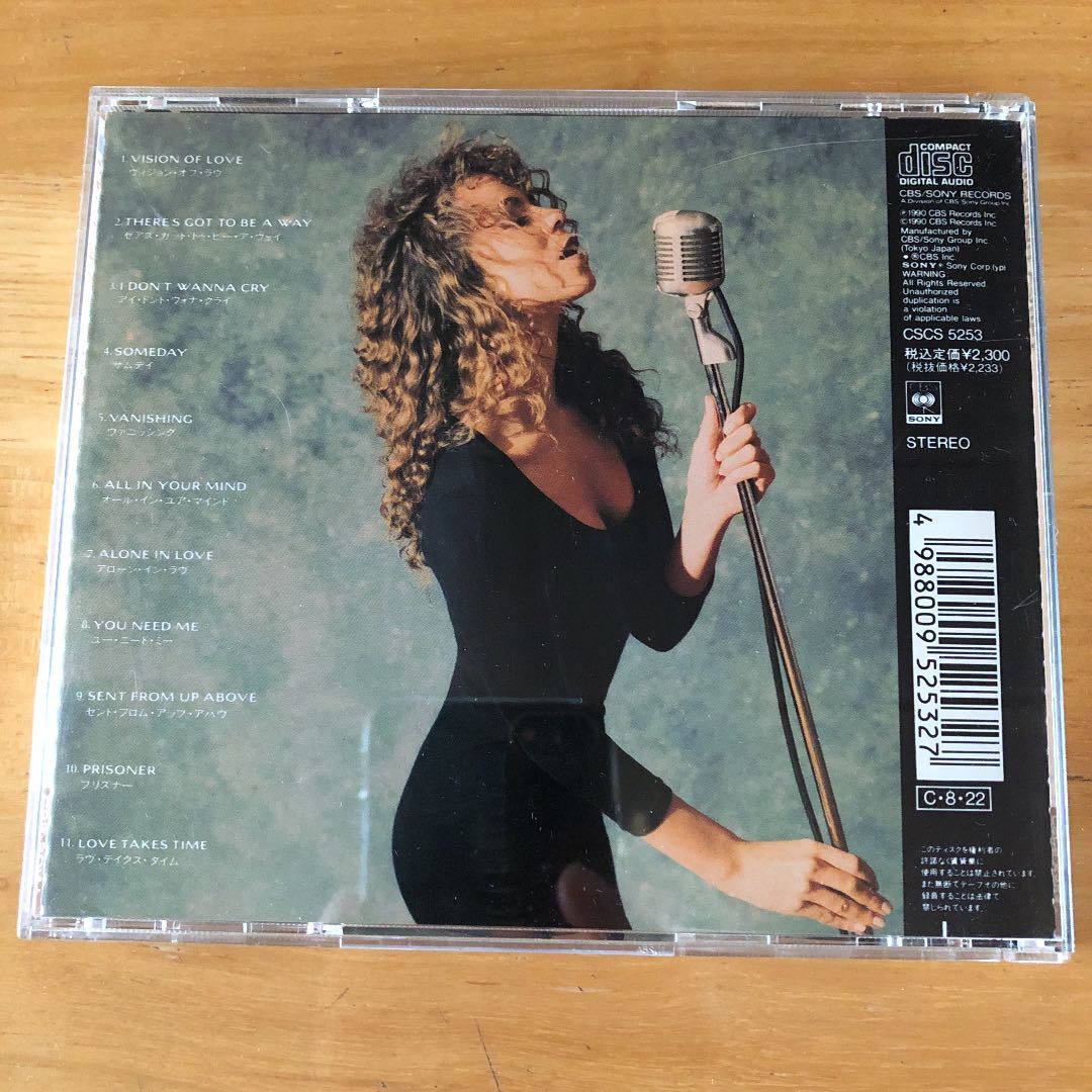 希少　マライア　マライア・キャリー　ファーストアルバム　国内盤　初期盤　Mariah Carey　デビュー曲『Vision Of Love』収録_画像2