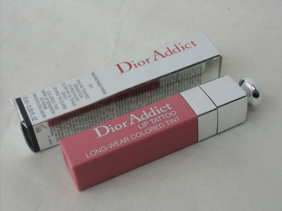 2本セット ディオール アディクト リップティント 351、マキシマイザー 001 ピンク リップグロス Dior Addict_画像2