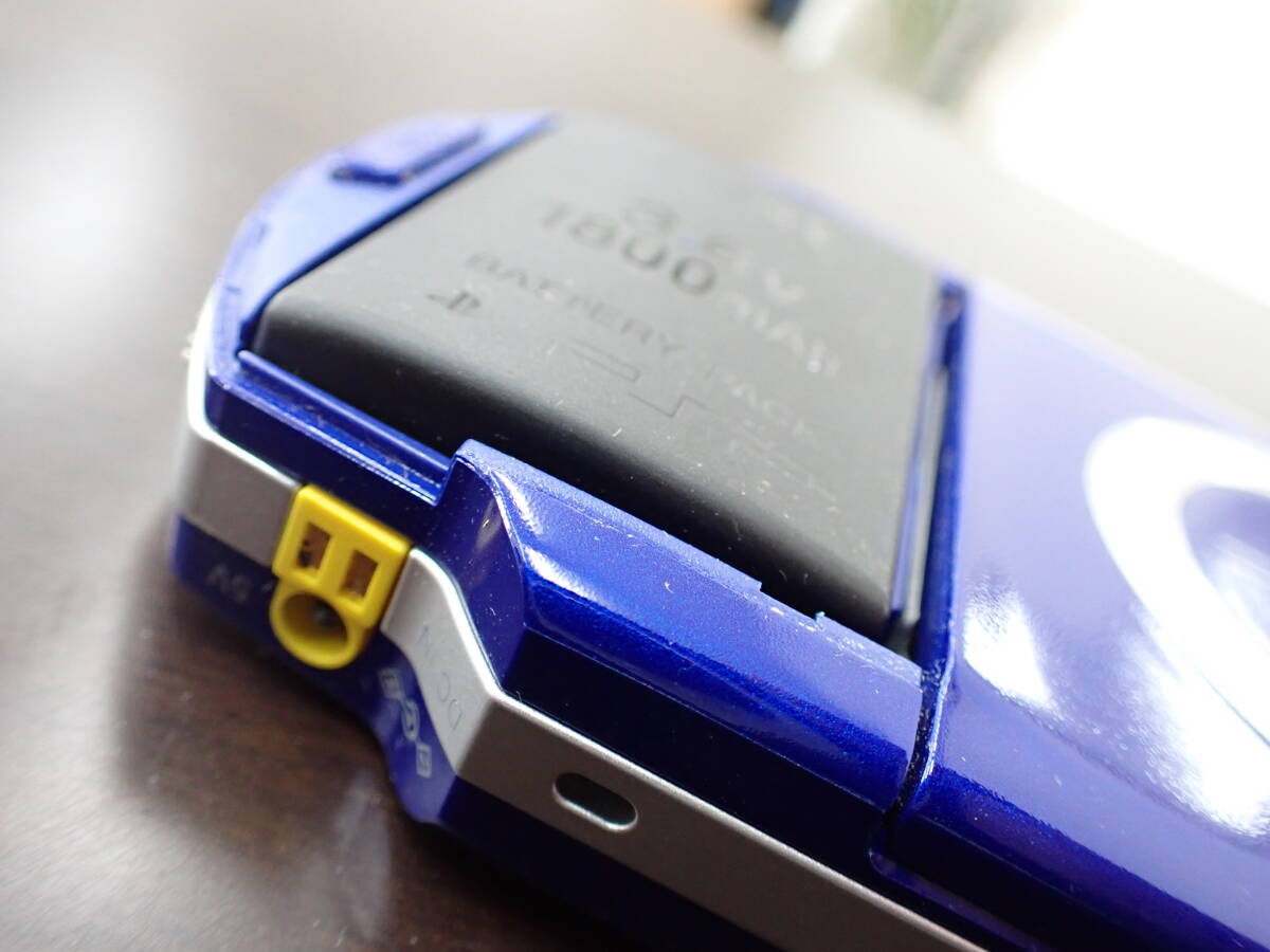 1円～ ジャンク　PSP プレイステーション・ポータブル メタリックブルー PSP-1000MB_画像4