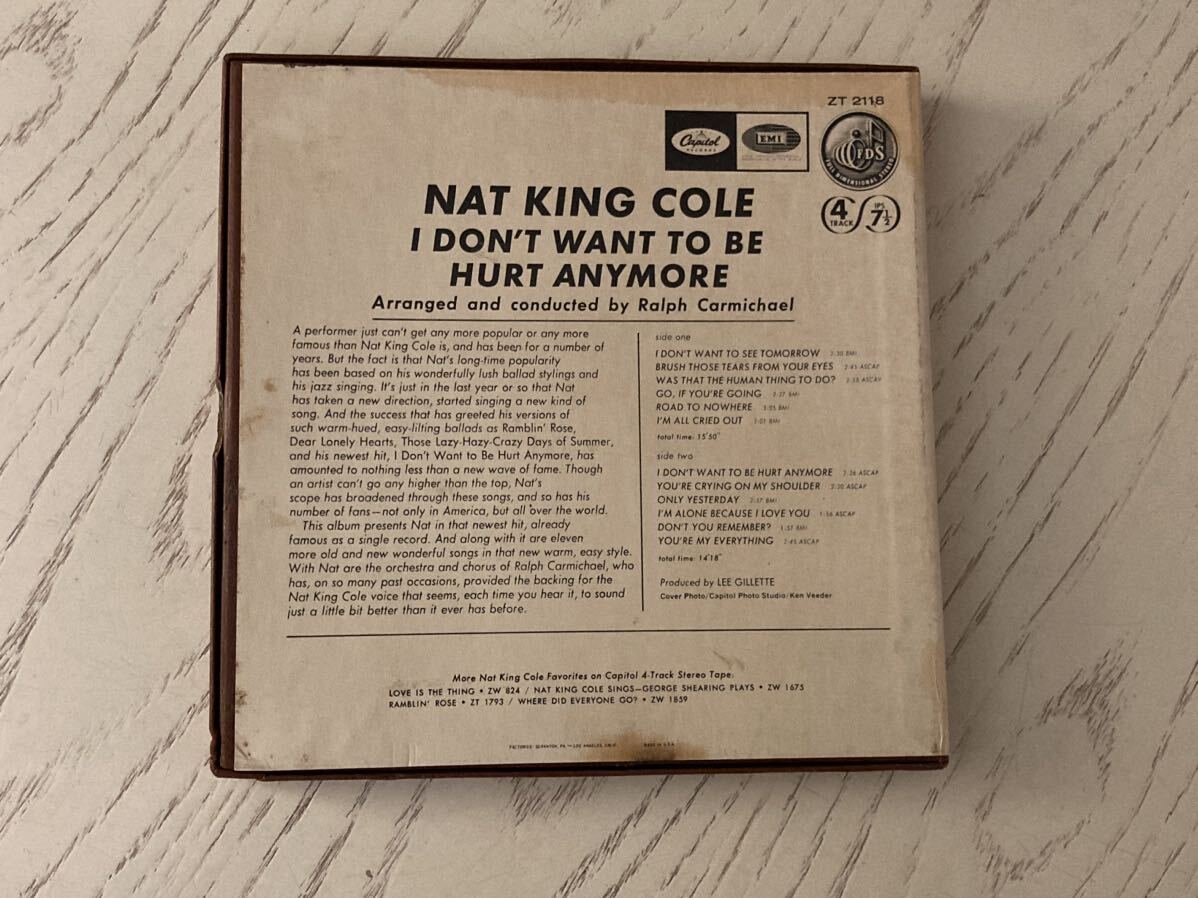 【オープンリール】NAT KING COLE★I don’t want to be hurt anymore_画像2