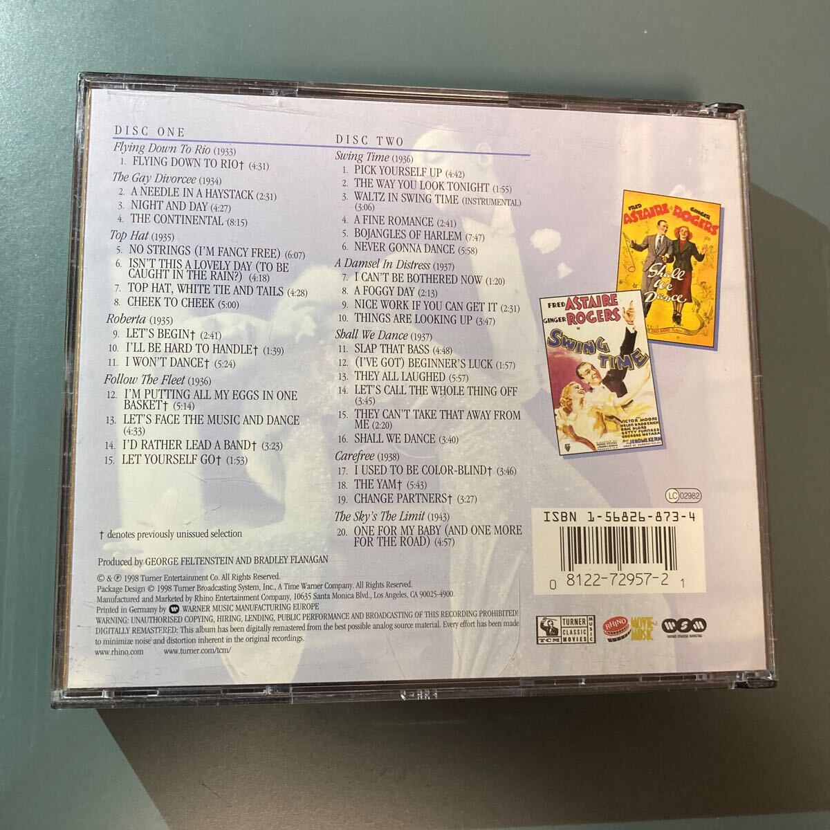 【輸入盤2CD】オリジナルサウンドトラック ORIGINAL SOUNDTRACK FRED ASTAIRE & GINGER ROGERS AT RKOの画像2