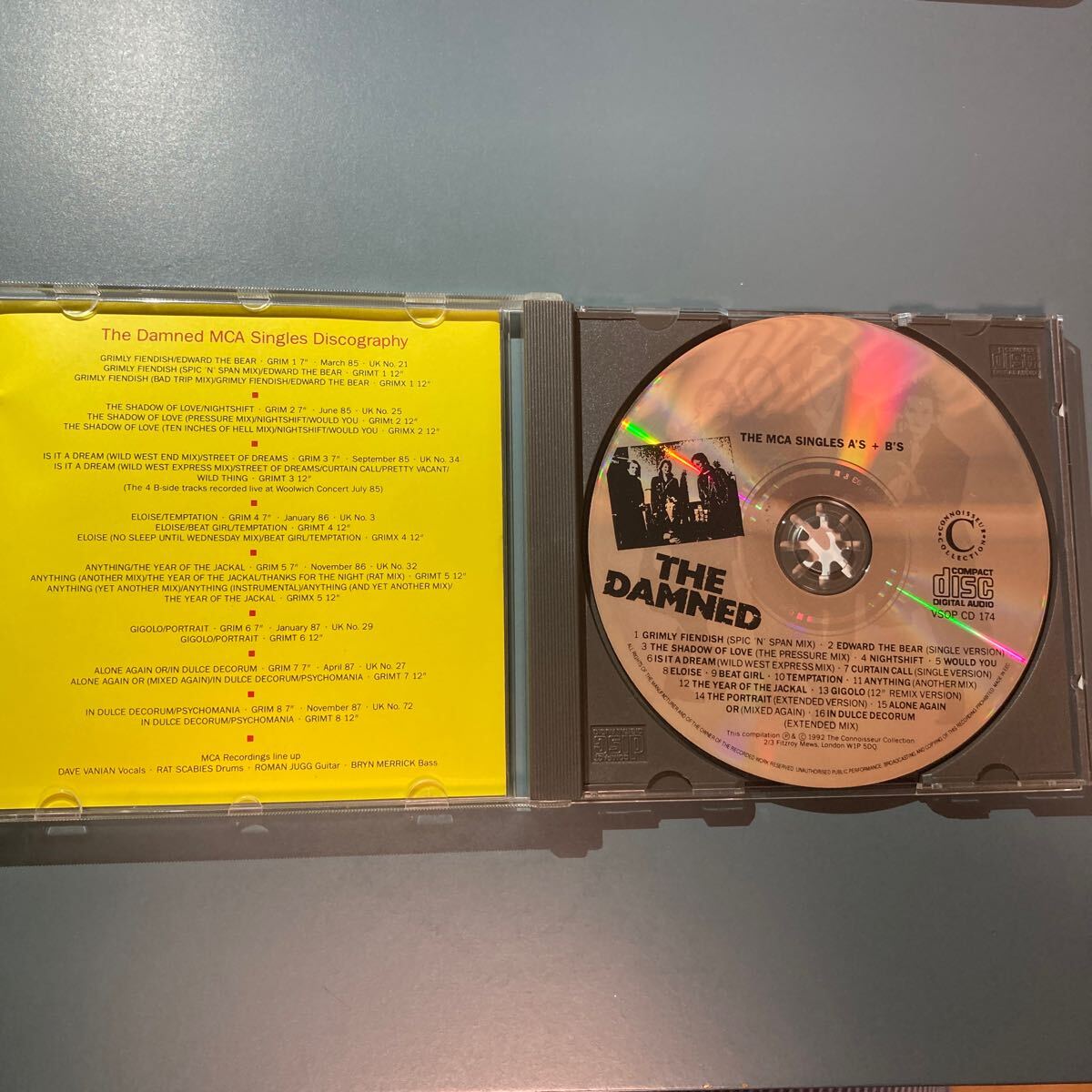 【輸入盤CD】THE DAMNED ★ DAMNED MCA SINGLES AS+BS の画像3