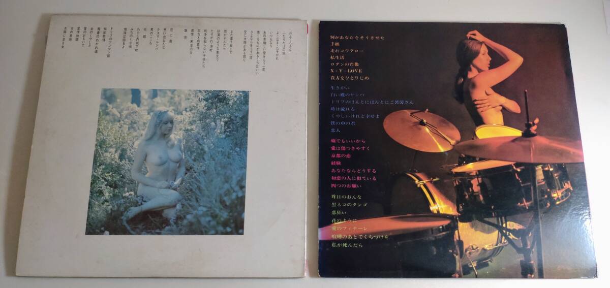 セクシージャケット LPレコード2枚2枚組 /DRUM DRUM DRUM Best 28/Kanji Harada / Drum Brakes ドラムブレイクス Sexy cover Record Vinyl _画像2