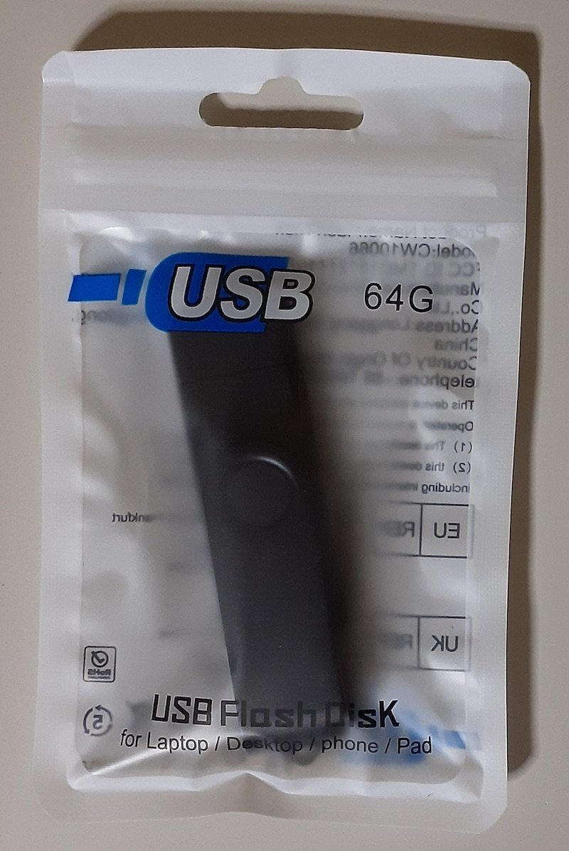 4570 新品 USBメモリ 64GB 2way USB2.0 OTG USB FLASH DISK_画像1