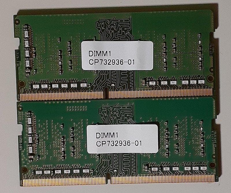 4574 ノート用メモリ PC4-2400T 4GB 2枚 合計8GB SKhynix_画像2