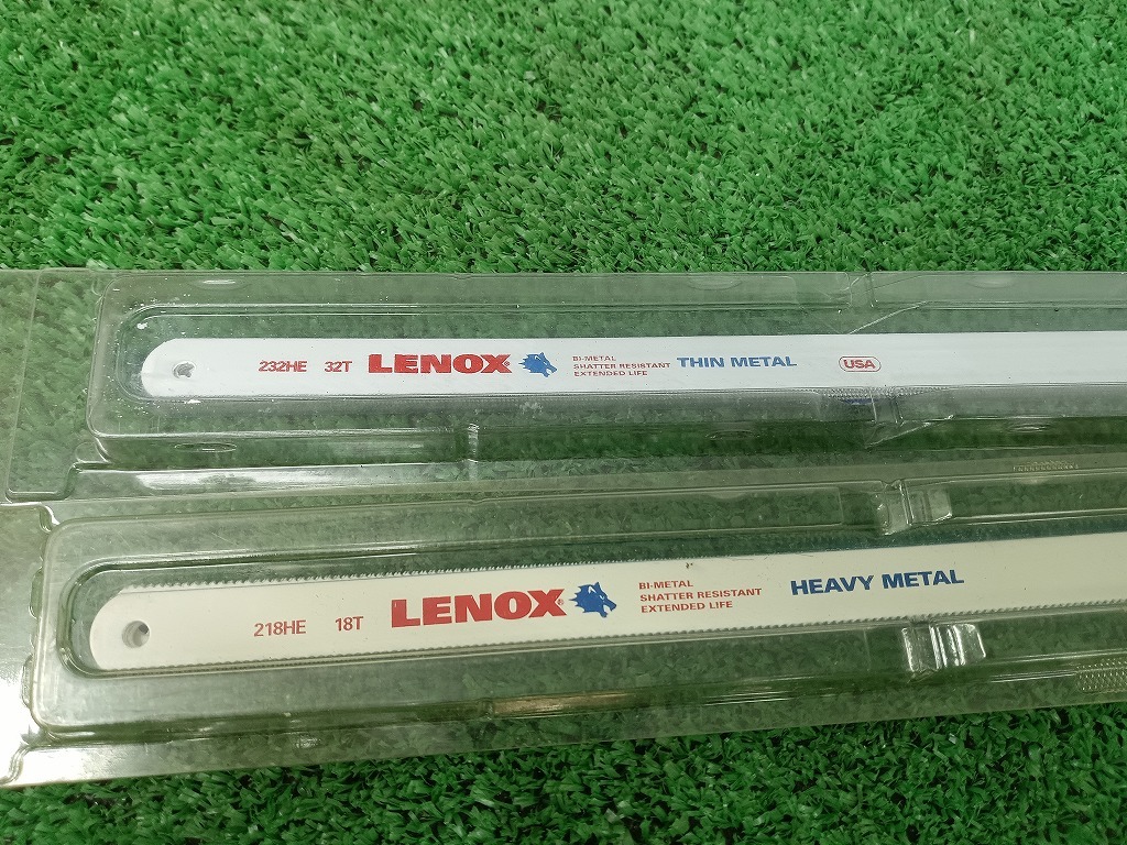 中古 LENOX レノックス 300mm ハックソー 金切り鋸＋バイメタルハックソーブレード 替刃232HE＋替刃218HEの画像6
