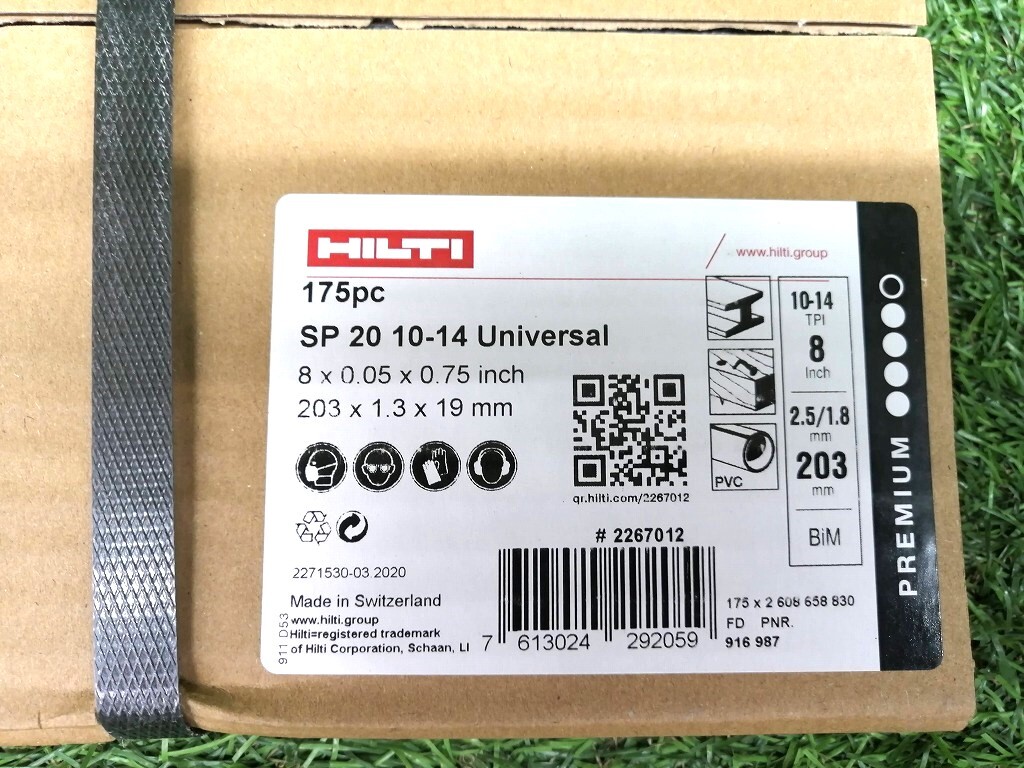 未使用 HILTI ヒルティ 203mm 多目的 レシプロソー用 ブレード 175枚入 SP20 10-14 Universal 【1】の画像2
