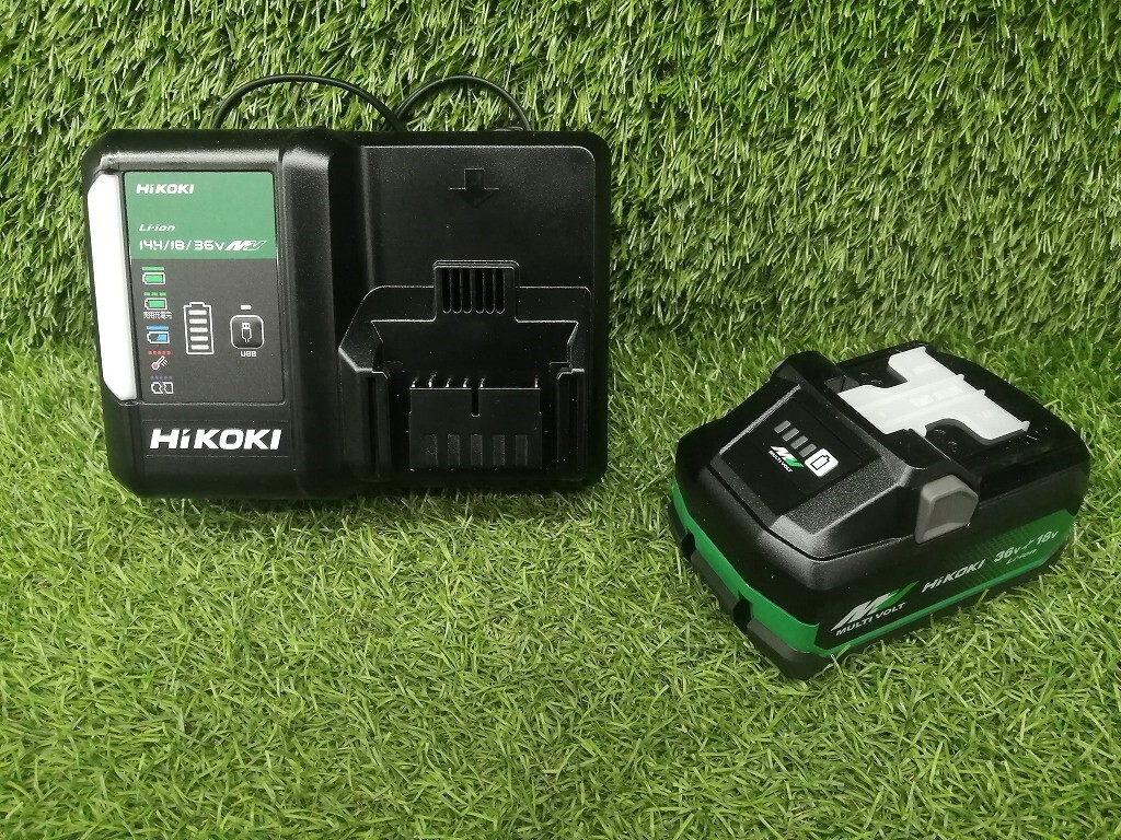未使用 HiKOKI ハイコーキ 255mm 36V コードレス 刈払機 バッテリー + 充電器 CG36DC(WPZ)の画像9